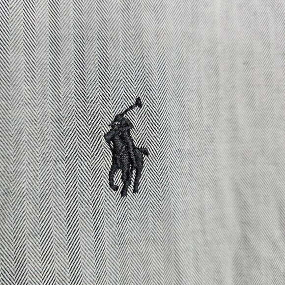 Men's POLO by RALPH LAUREN Lowell Sport Button Up Down Shirt STEEL GRAY size XL - Picture 4 of 6